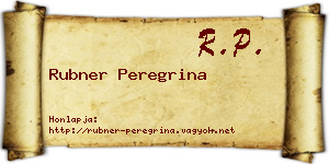 Rubner Peregrina névjegykártya